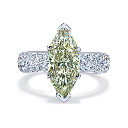 Argyle Salt And Pepper Diamond Ring with D Flawless Diamonds set in Platinum