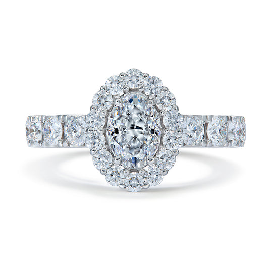 D Flawless Golconda Diamond Ring with D Flawless Diamonds set in Platinum