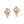 Laden Sie das Bild in den Galerie-Viewer, Golden Kites D Flawless Diamond Earrings set in 18K Yellow Gold
