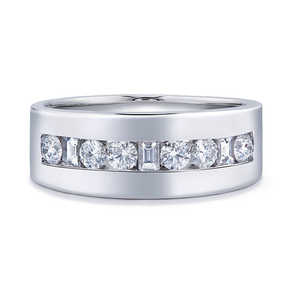 Strength D Flawless Diamond Ring set in 18K White Gold