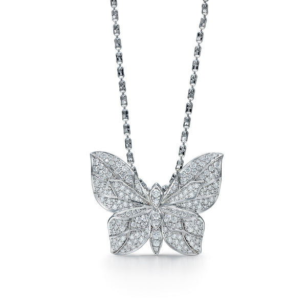 D Flawless Diamond Necklace set in 18K Gold