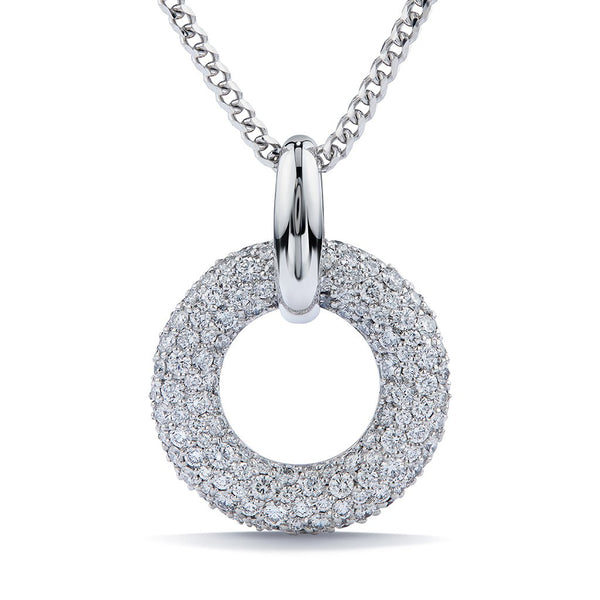 Endless D Flawless Diamond Necklace set in 18K Gold