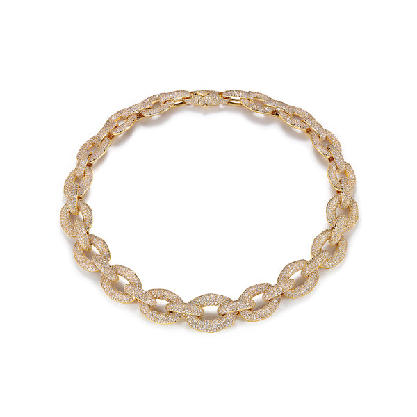 D Flawless Diamond Necklace set in 18K Yellow Gold – Kat Florence