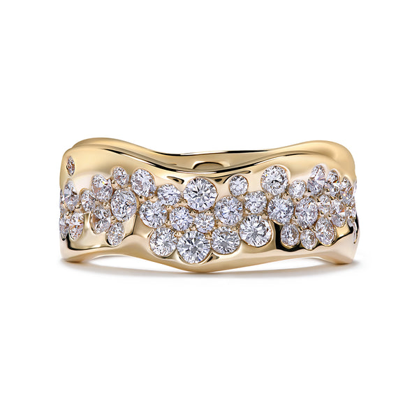 Starry D Flawless Diamond Ring set in 18K Gold