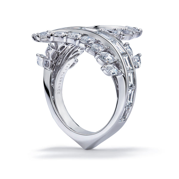 Diamond Forces D Flawless Diamond Ring set in 18K White Gold