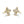 Laden Sie das Bild in den Galerie-Viewer, Clover Kites D Flawless Diamond Earrings set in 18K Yellow Gold
