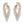 Laden Sie das Bild in den Galerie-Viewer, Angel Wings D Flawless Diamond Earrings set in 18K Gold
