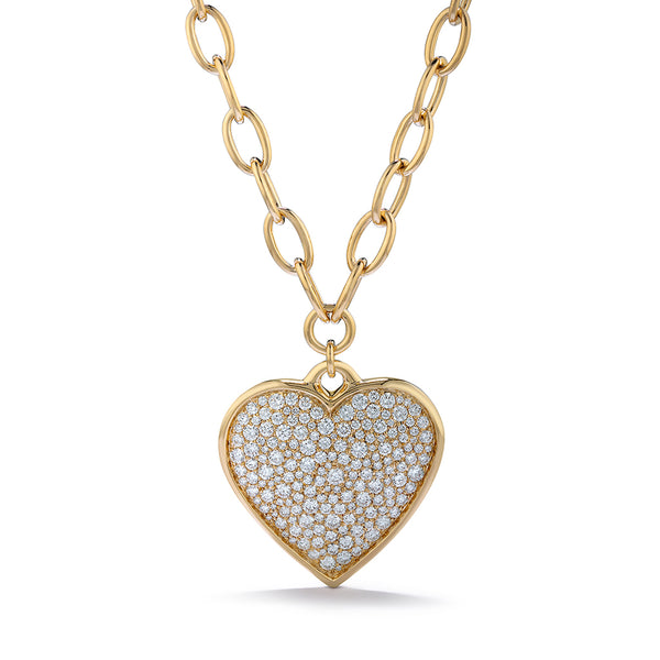 Diamond Sweetheart D Flawless Diamond Necklace set in 18K Gold