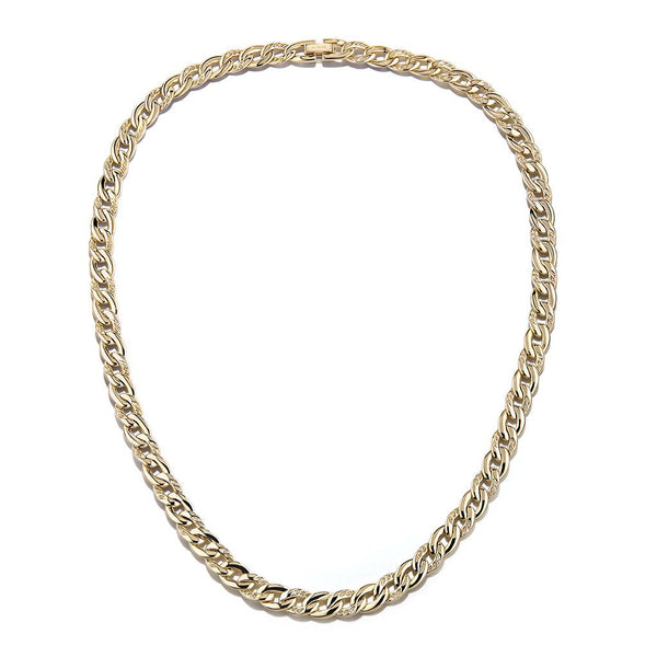 D Flawless Diamond Necklace set in 18K Gold