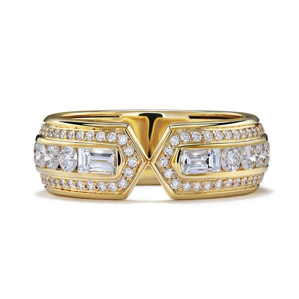 Rome D Flawless Diamond Ring set in 18K Gold