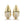 Load image into Gallery viewer, Voluptuous D Flawless Diamond Earrings set in 18K Gold
