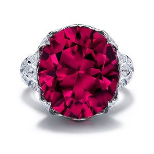 Neon Tourmaline Ring with D Flawless Diamonds set in 18K White Gold