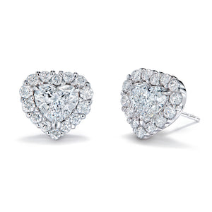 D Flawless Golconda Diamond Earrings with D Flawless Diamonds set in 18K White Gold