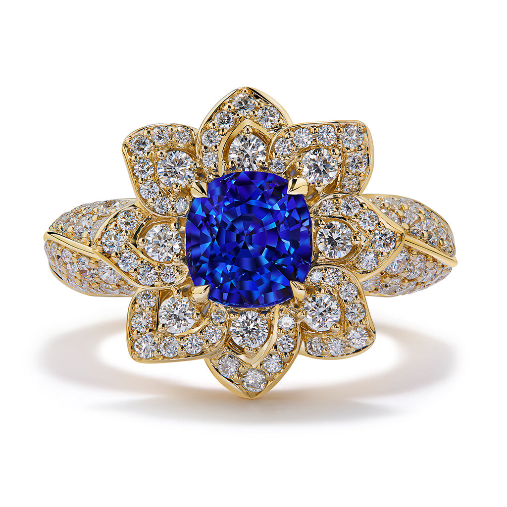 0.70 carats Rare Blue Kashmir Sapphire Faceted Stone – Folkmarketgems
