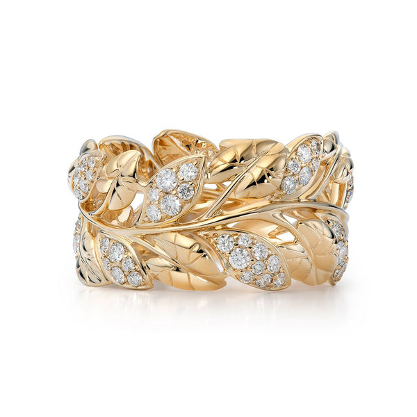 D Flawless Diamond Ring set in 18K Yellow  Gold